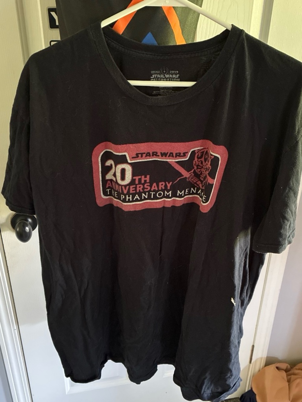 Star Wars ' 20th Anniversary Phantom Menace Graphic Tee - Black